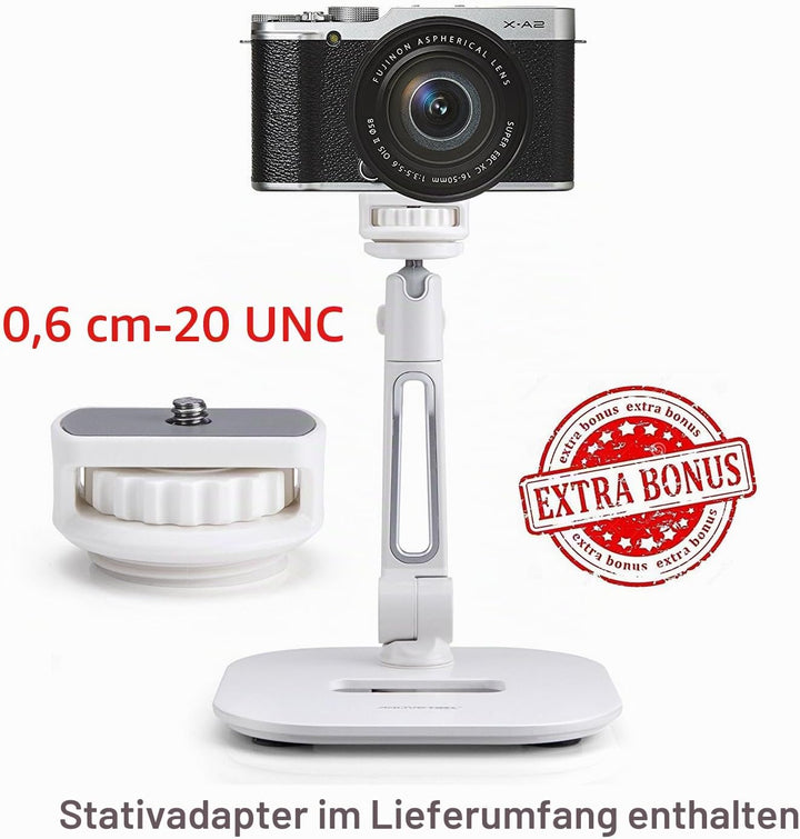 AboveTEK ipad Ständer Faltbar Tablet Ständer 4-11" Tablet Halter Schwarz 360°Swivel Halter Handy Stä