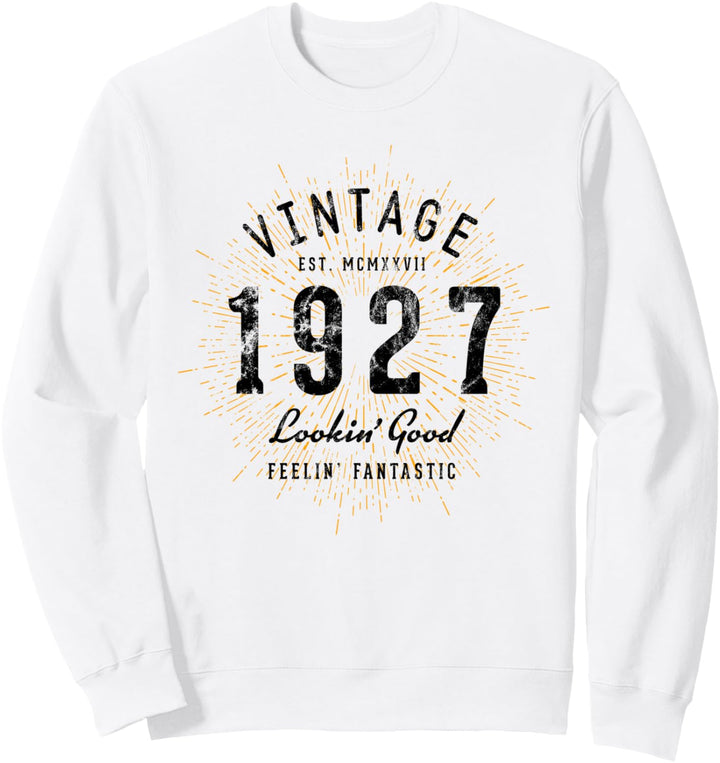 Vintage Geburtstag geboren 1927 Sweatshirt