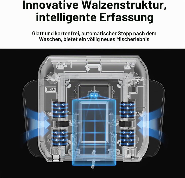 Gelabur Automatischer Kartenmischer, wiederaufladbarer Kartenmischer, Maschine für 1–2 Decks, geräus