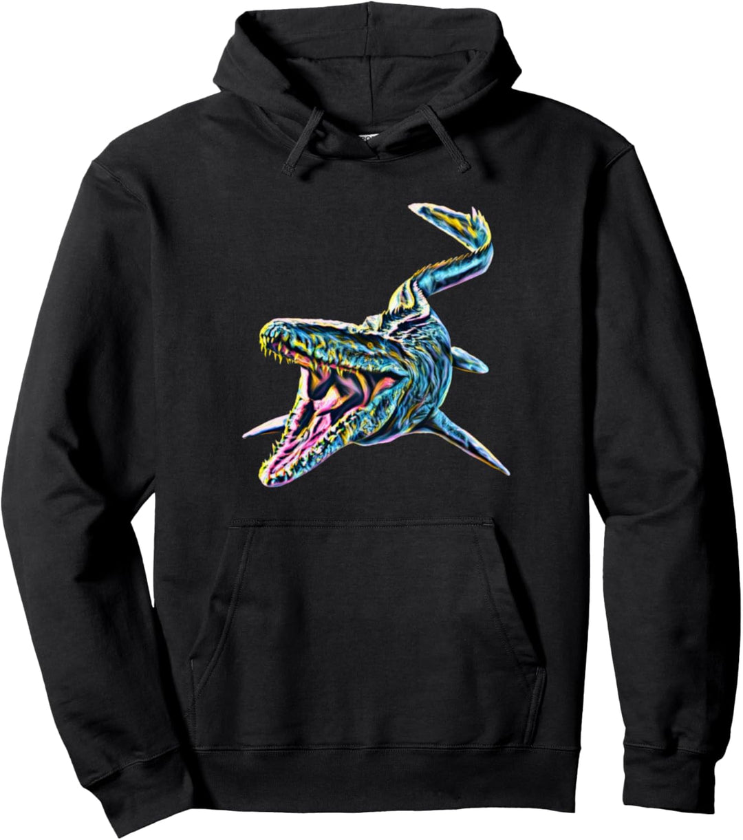 Mosasaurus Dinosaurier Saurier Urzeit Zähne Dino Pullover Hoodie