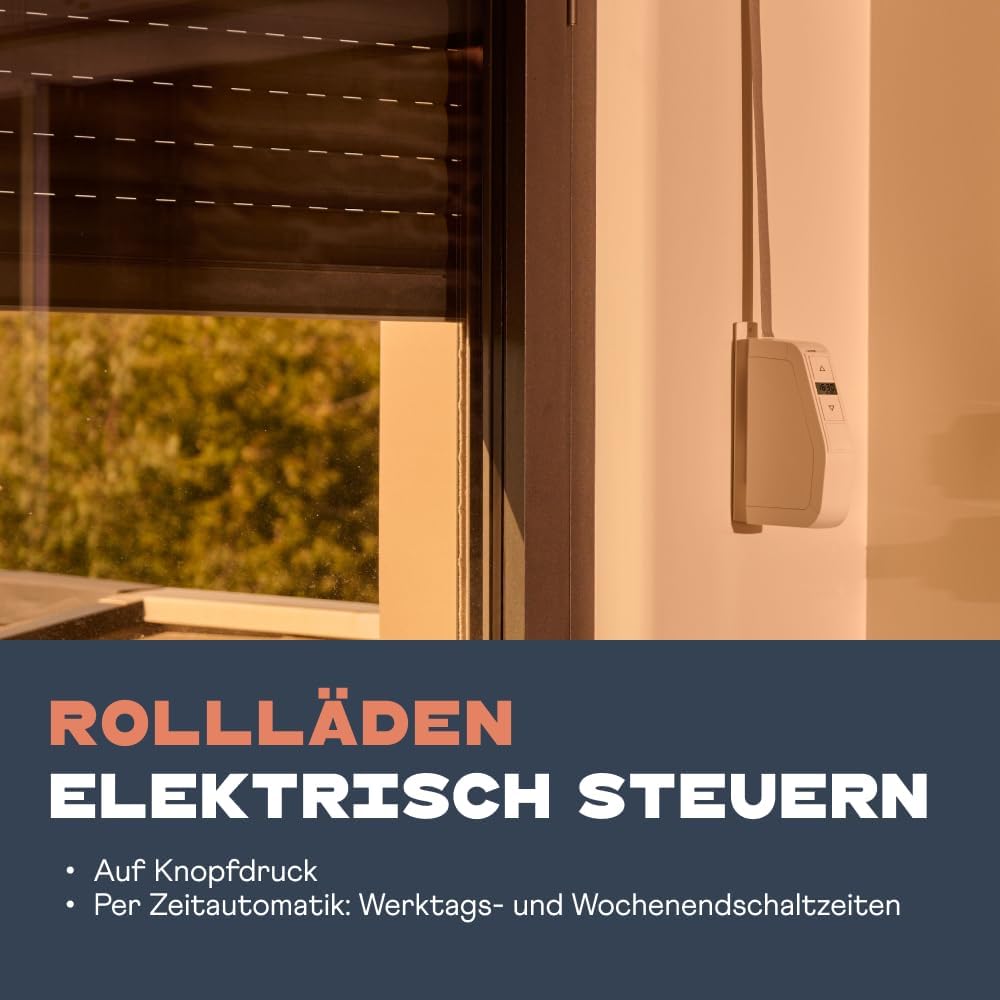 HOMEPILOT Gurtwickler RolloTron premium Aufputz - Elektrischer Gurtwickler zur Aufputzmontage HOMEPI