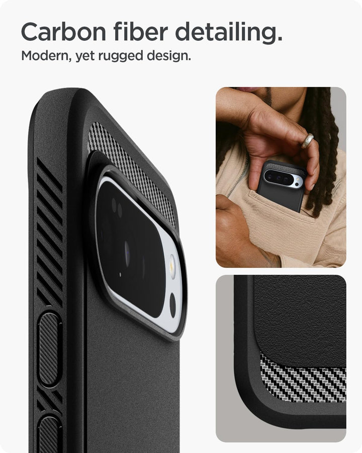 Spigen Rugged Armor MagFit Hülle für Google Pixel 10 Pro XL, Kompatibel Mit Pixelsnap und MagSafe [2