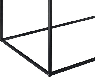 [en.casa] Beistelltisch Montolivet 40x110x50 cm Wohnzimmertisch Industrie-Design Metall Schwarz 40 x