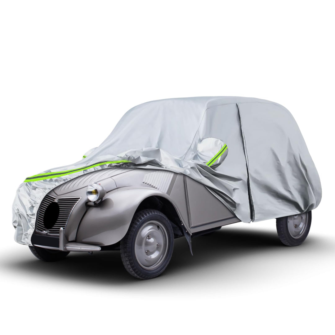 Autoabdeckung Passend für Citroen 2CV 1948-1990, wasserdichte Vollgarage Autoplane mit Reissverschlu
