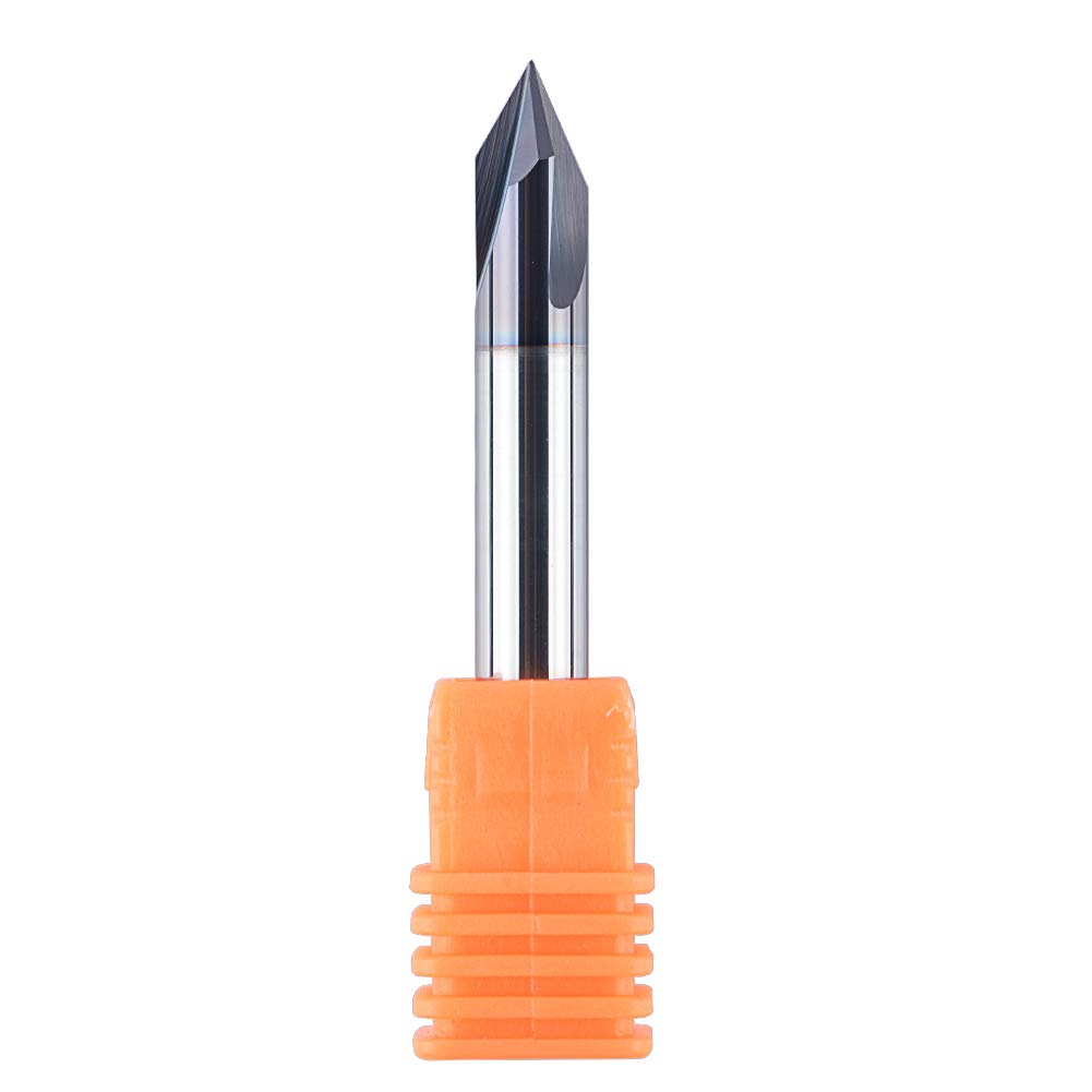 SpeTool Fasenfräser Gravierfräser 3 Flöten V Nutfräser 6mm Schaft 60 Grad VHM Gravierstichel Schaftf