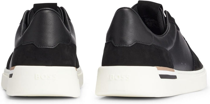 BOSS Herren Clint Tenn Sneakers aus Leder und Veloursleder mit Cupsohle und Schnürung Grösse 48 EU B