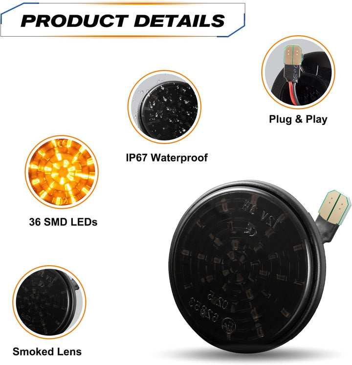 POPMOTORZ 2 Stücke Blinker Seitenblinker für Mazda MX-5 1989-2015 mit Canbus Fehlerfrei, für Mazda M