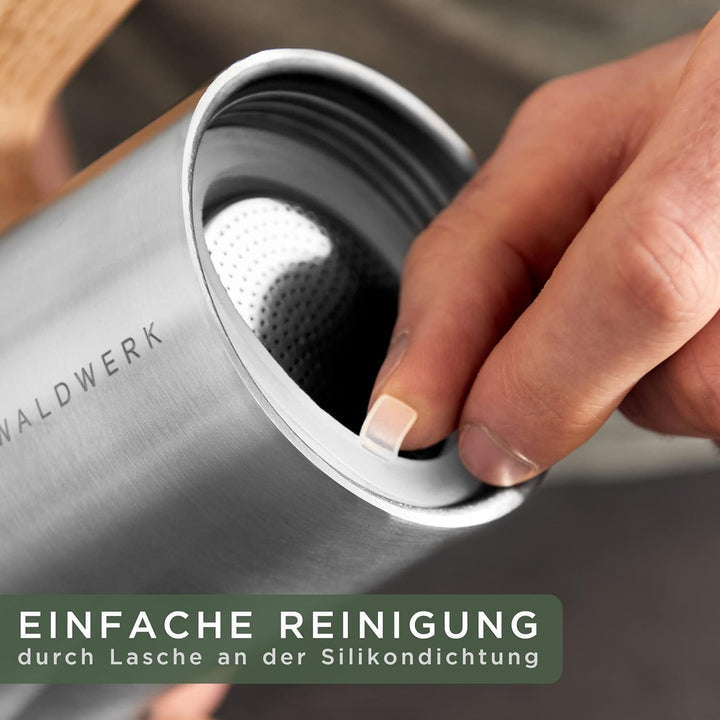 WALDWERK Espressokocher (300ml) - Espressokocher Induktion für alle Herdarten geeignet - Mokkakanne