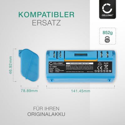 CELLONIC Akku kompatibel mit iRobot Scooba 5940, 6000, 390, 385, 330, 5800, 340, 350, 5900, 300, 591