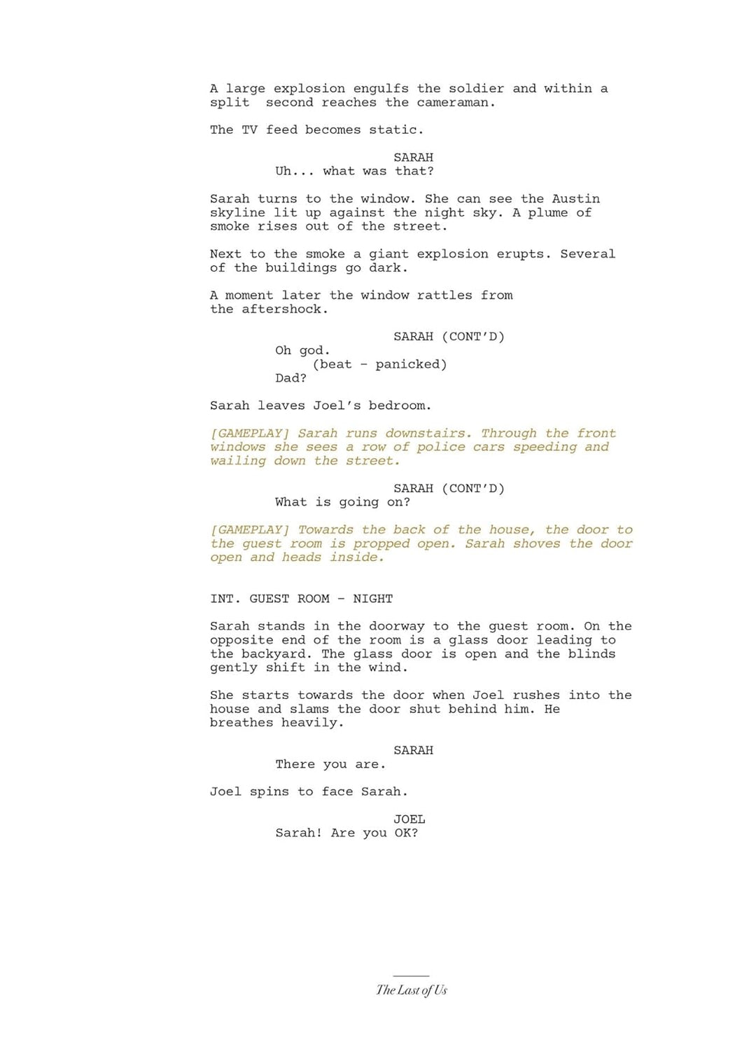 The Last of Us: Part I and Part II Scripts, Gebundenes Buch