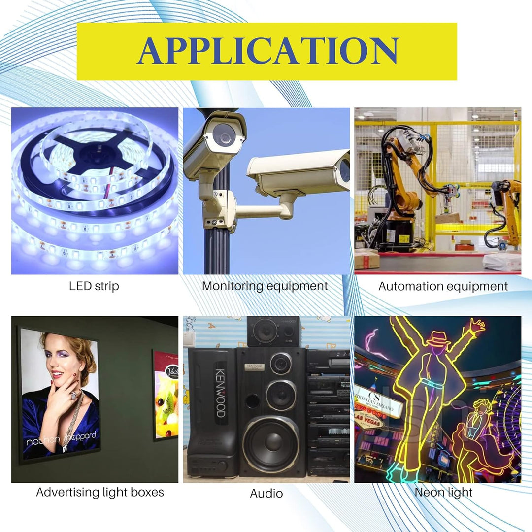 MOGOULUA DC 12V 50A 600W Netzteil Schaltnetzteil Netzteil Adapter Transformator Schalter für LED-Str