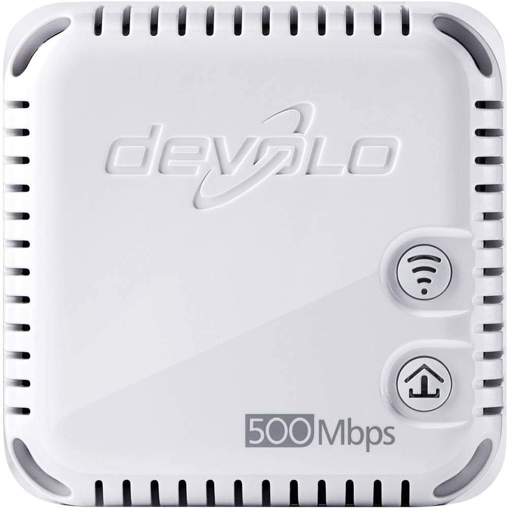 devolo dLAN 500 WiFi Powerline (Internet über die Steckdose, WLAN, 1x LAN Port, 1x Powerlan Adapter,