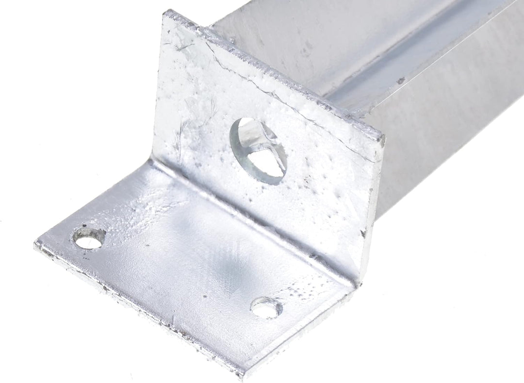 Aqbau® Einschlag-Bodenhülse L 40 x 500 Pfostenträger Einschlaghülse Einschlagbodenhülse feuerverzink