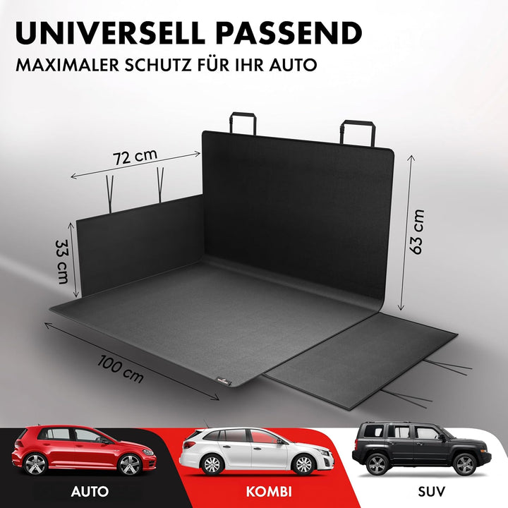 Walser Kofferraum Schutzmatte Auto Cäsar, Qualitätssieger Sehr Gut*, 100% Wasserabweisende Auto Hund