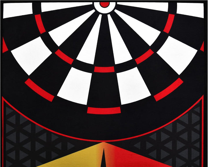 ONE80 Dart Poly Dart Mat Dartteppich incl. Oche Tape rutschfeste gummierte Unterseite 310x70 cm Dart