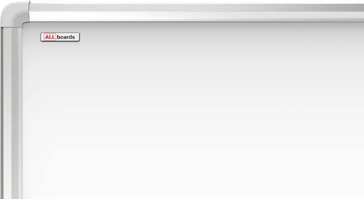 Allboards, magnetisches Whiteboard mit Expo-Alurahmen, trocken abwischbar und beschreibbar, wandmont