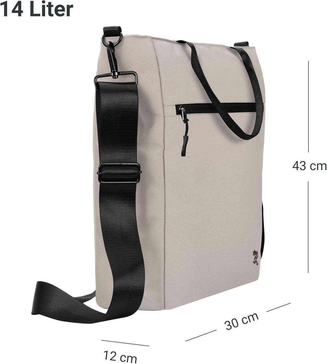 FUCHS & REBELL® Tote Bag JONA – Durchdachte 3-in-1 Laptoptasche mit vielen Fächern: Handtasche, Schu