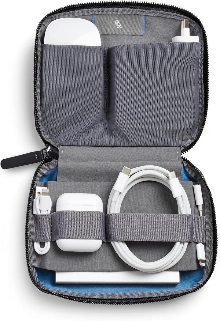 Bellroy Tech Kit Compact (Ladegerät, Kabel, Maus, Powerbank, USB-Tasten, Dongles) - Black Schwarz, S