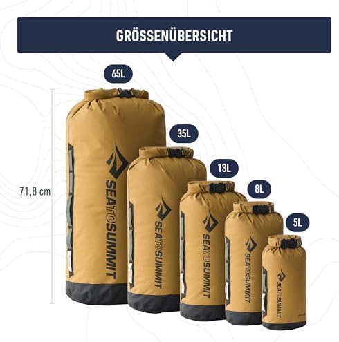 Sea to Summit Big River Dry wasserdichte Tasche Golden Brown 5 liter, Golden Brown 5 liter