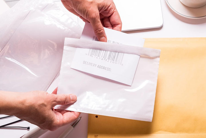 Pakomat Lieferscheintaschen Dokumenttaschen DIN C5 für A5 transparent selbstklebend (1000), 1000