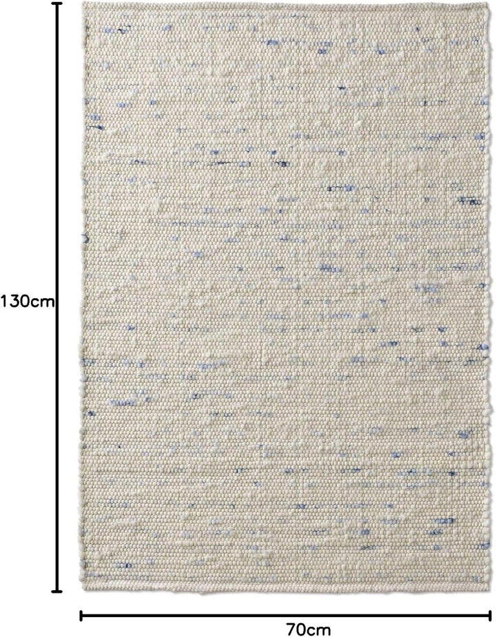 Taracarpet Handweb-Teppich Oslo Wolle im Skandinavischem Landhaus Design Wohnzimmer Esszimmer Schlaf