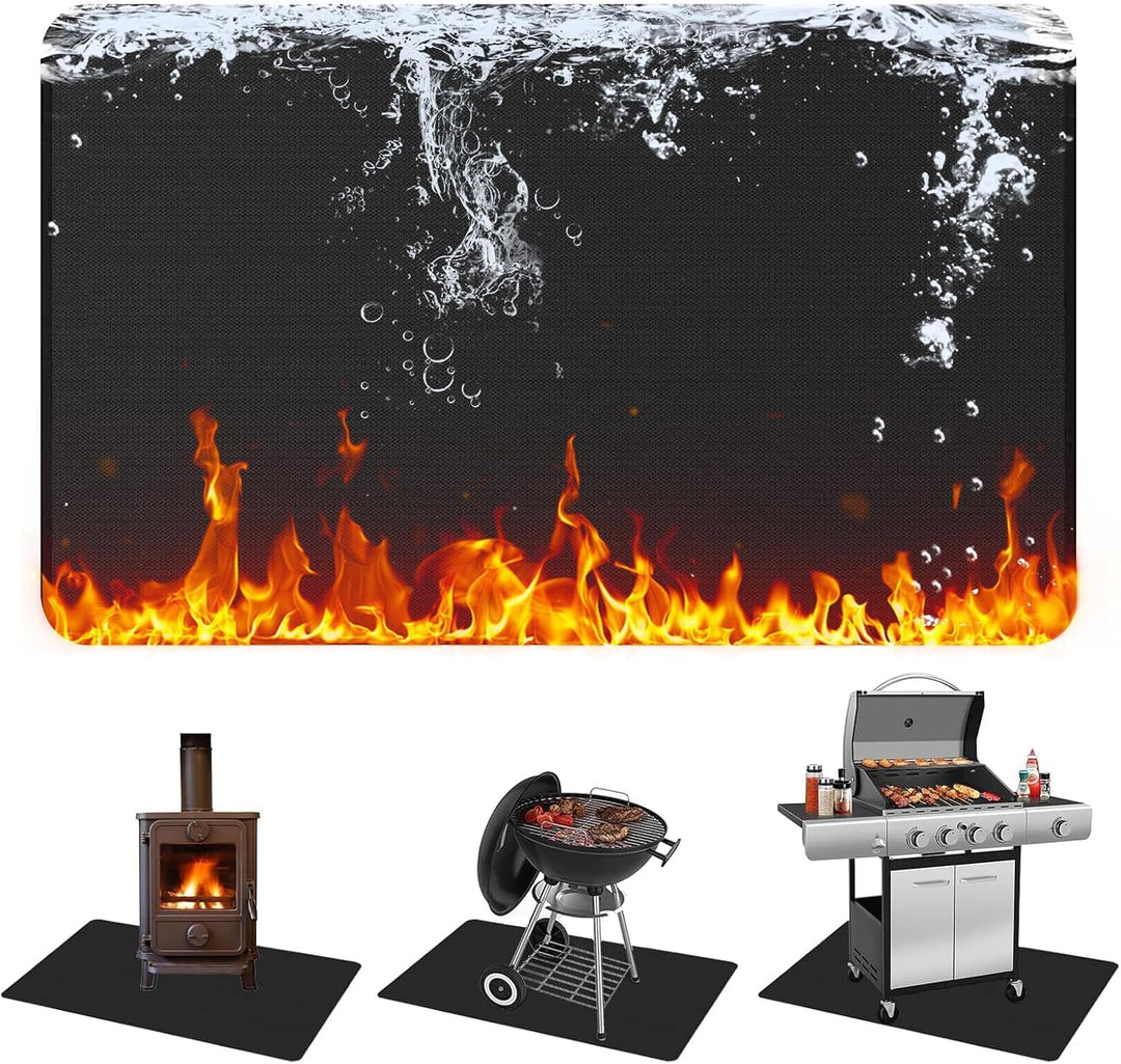 Feuerfeste Unterlage Grill, Hitzebeständig bis 980°C Hitzeschutzmatte