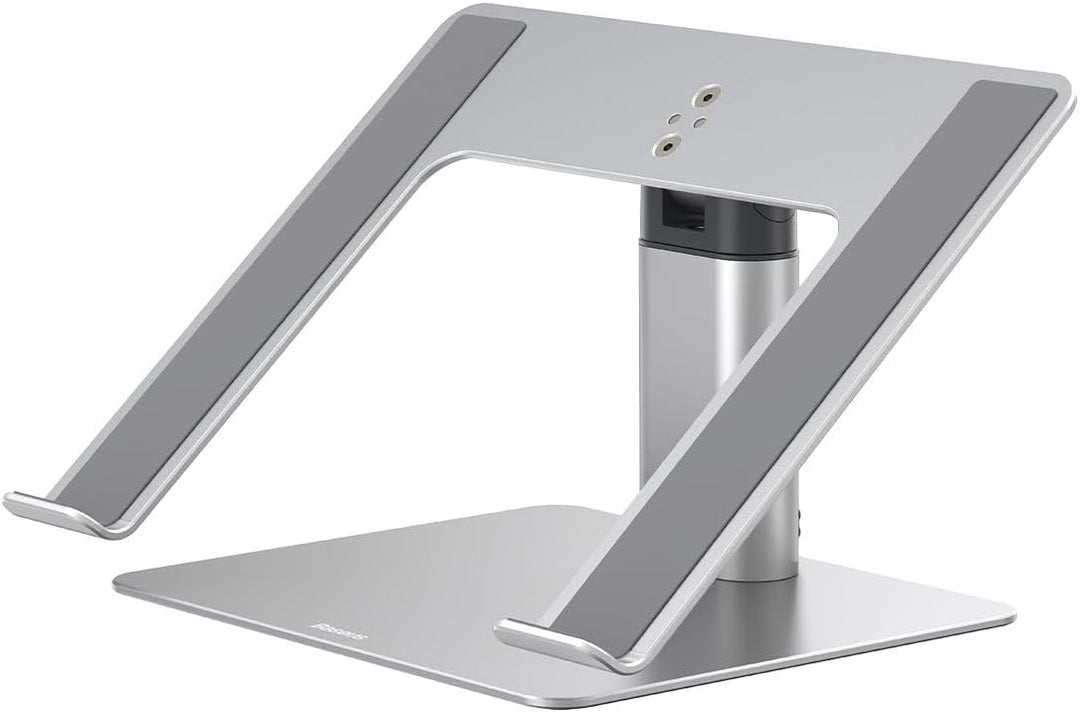 Baseus MacBook Metal Adjustable Laptop Stand, max 10 Kg Weight and 208 mm Height, Silver (LUJS000012