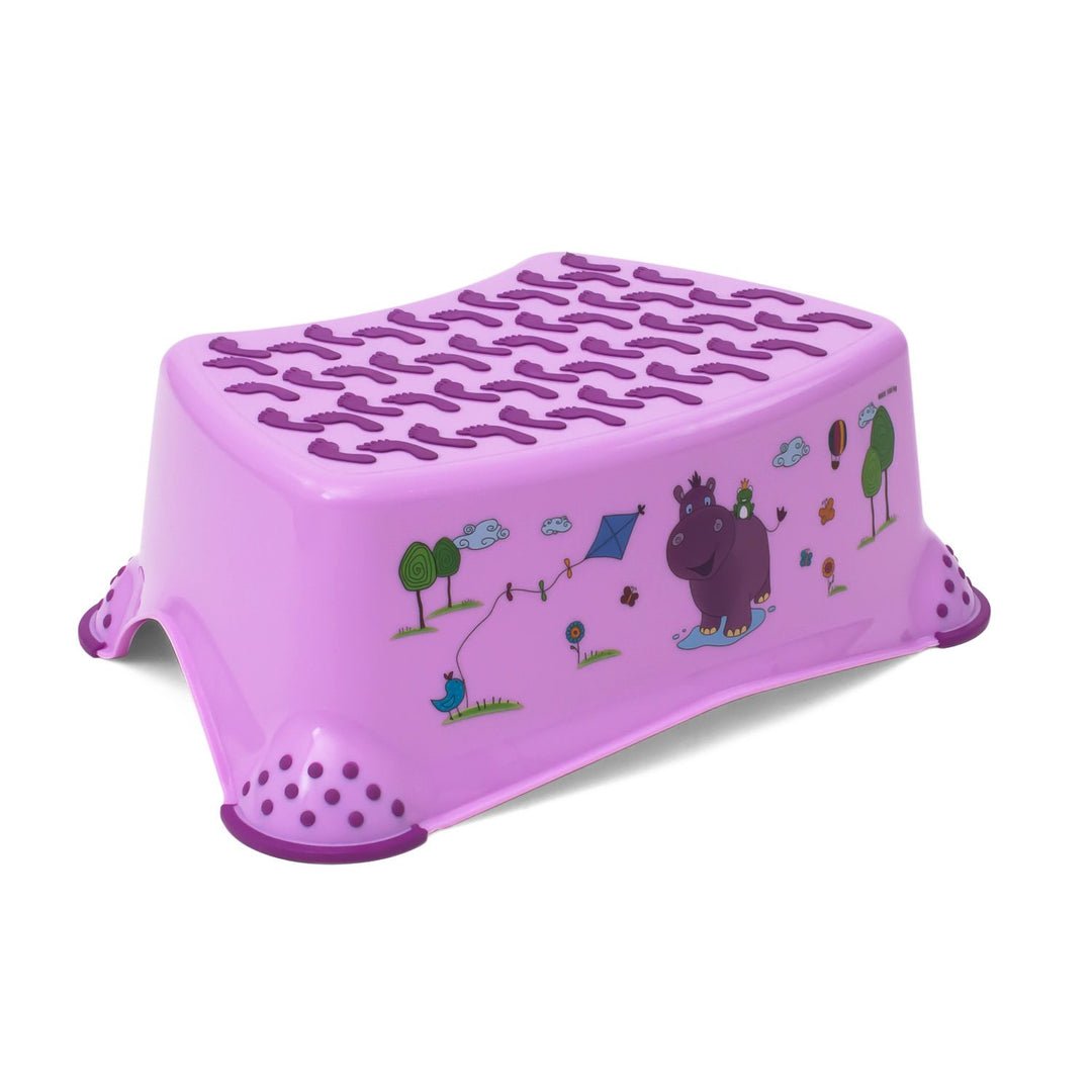 keeeper Hippo Tritthocker, Ab ca. 18 Monate bis ca. 10 Jahre, Anti-Rutsch-Funktion, Tomek, Lila Hipp
