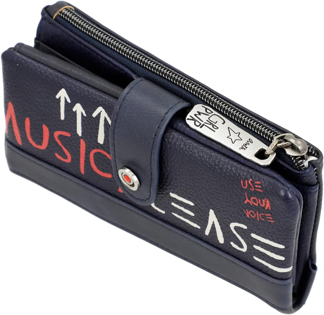 Anekke Fun&Music Damengeldbörse schwarz Masse 18x10x3cm