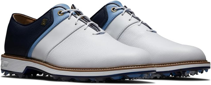FootJoy Herren Premiere PackardGolfschuh 41 EU Weit Weiss Hellblau Marineblau, 41 EU Weit Weiß