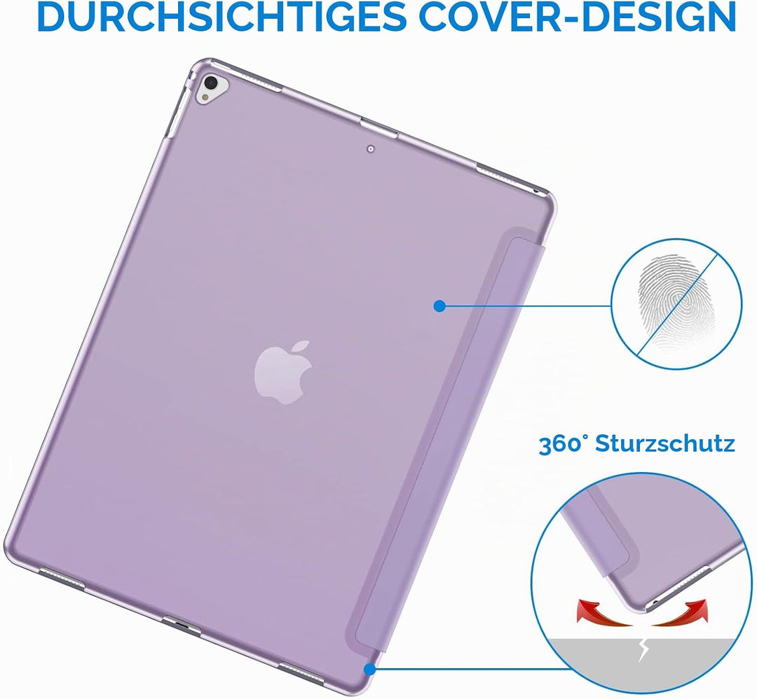JETech Hülle für iPad Pro 12,9 (1. und 2. Generation, Modell 2015 und 2017), Schutzhülle mit Auto Sc