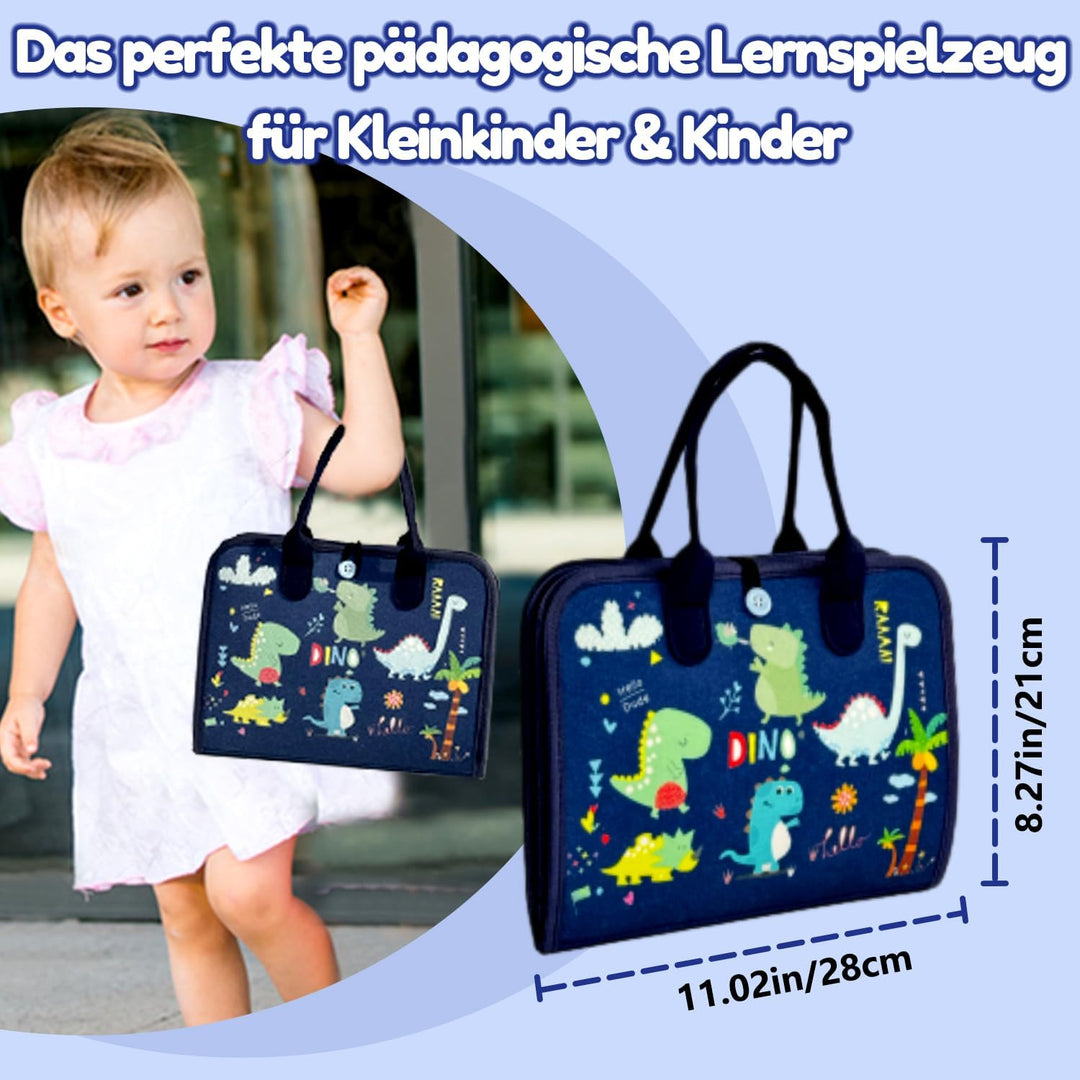 Qizfun Busy Board Montessori Spielzeug ab 1 2 3 4 Jahre – Kleinkinder Activity Board Motorikspielzeu