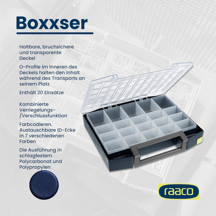 raaco Sortimentskoffer boxxser 80 5 x 10-20 , blau, 134934