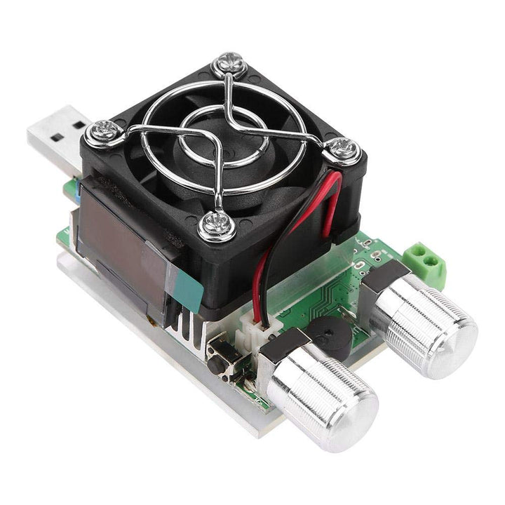 Elektronische USB-Last, 35-W-Leistungsmesser-Tester Batterietester mit LCD-Anzeige, einstellbarer Ko