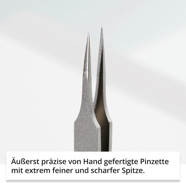 Rubis Splitterpinzette – Pinzette für Splitter, eingewachsene Haare und Mitesser – Spitzpinzette aus