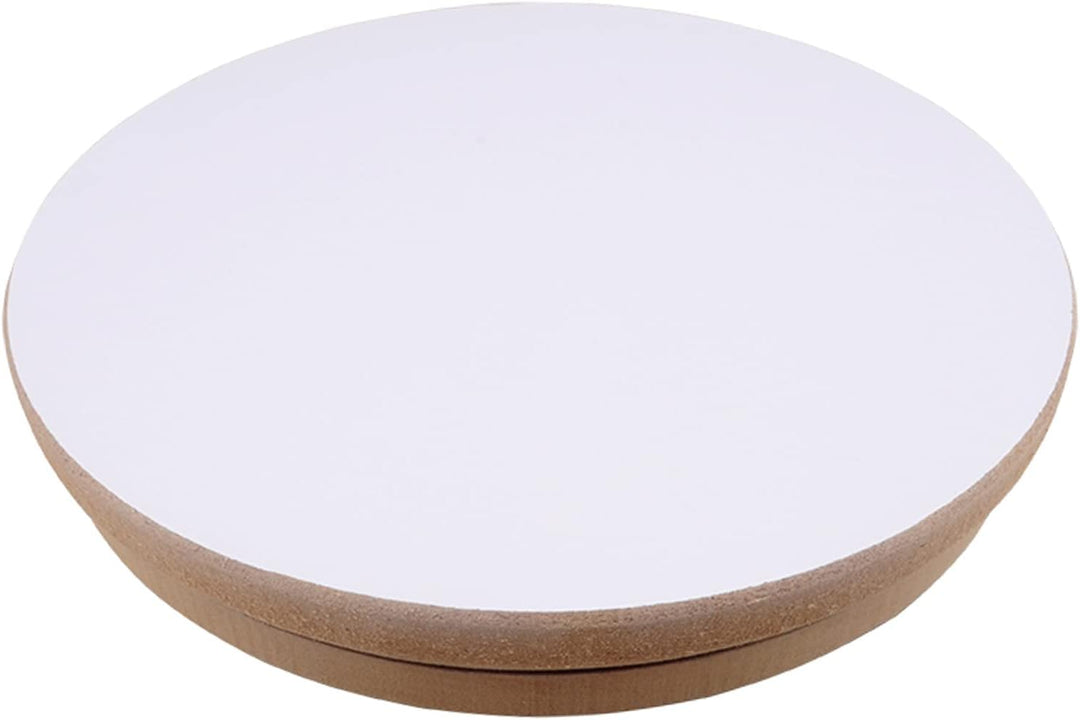 KUNSTIFY Töpferscheibe I Rund I 30cm Durchmesser, Höhe 5 cm MDF Drehscheibe Drehteller für Töpferei