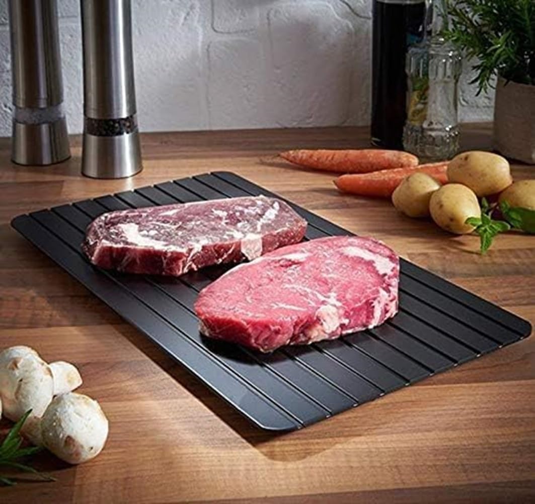 ShopINess Schnellauftau Thawing Platte zum Auftauen von gefrorenem Fleisch und sonstigen Lebensmitte