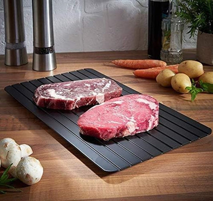 ShopINess Schnellauftau Thawing Platte zum Auftauen von gefrorenem Fleisch und sonstigen Lebensmitte