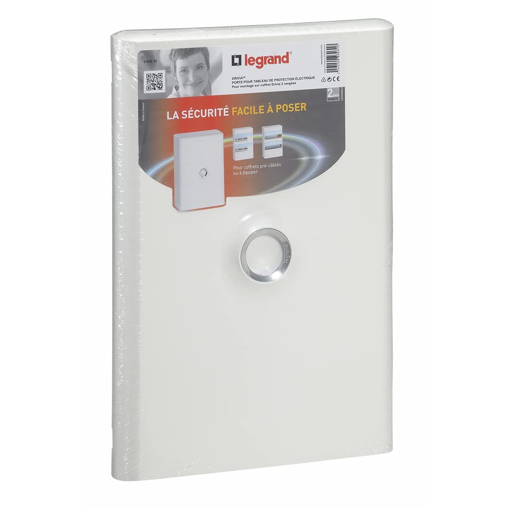Legrand Drivia LEG93031 Tür für zweireihigen elektrischen Verteilerkasten, Weiss 2 Reihen, 2 Reihen