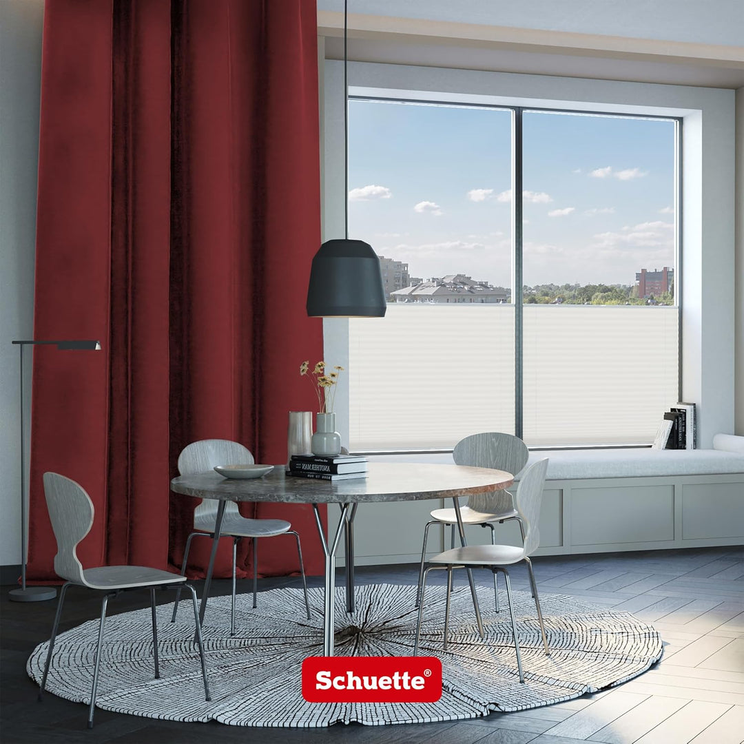Schuette® Verdunkelungs-Vorhang Gardine mit Ösen ● Millenium Velvet: Carmine (Rot) ● 135x230cm Breit