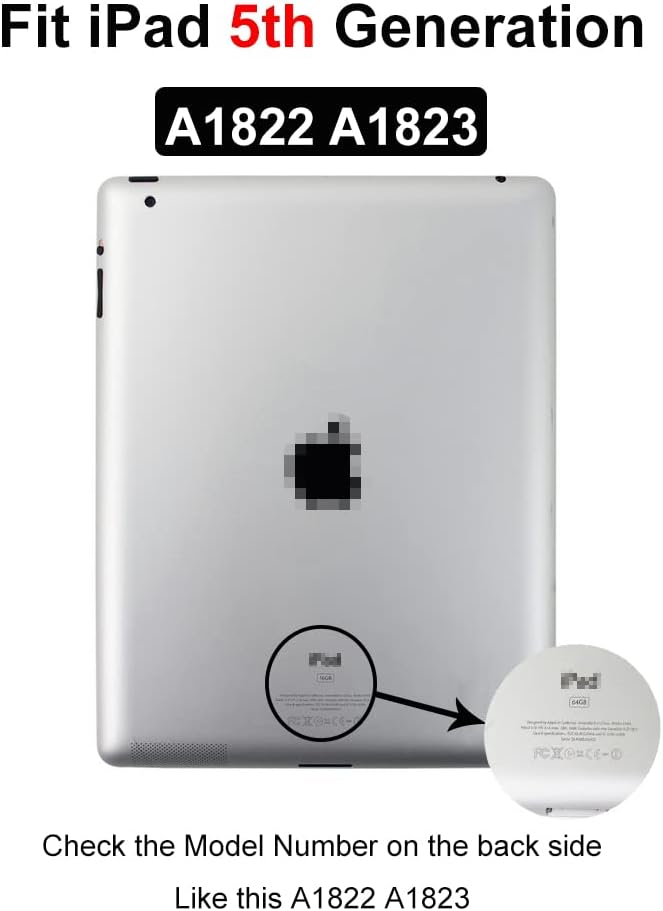 JPUNG Touchscreen Digitizer für iPad 5 Display 9.7Inch 2017, Only für 5.Generation A1822 A1823, mit