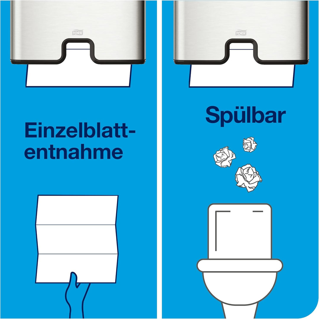 Tork Xpress weiche Multifold Papierhandtücher schnellauflösend 129089 - H2 Advanced Falthandtücher f