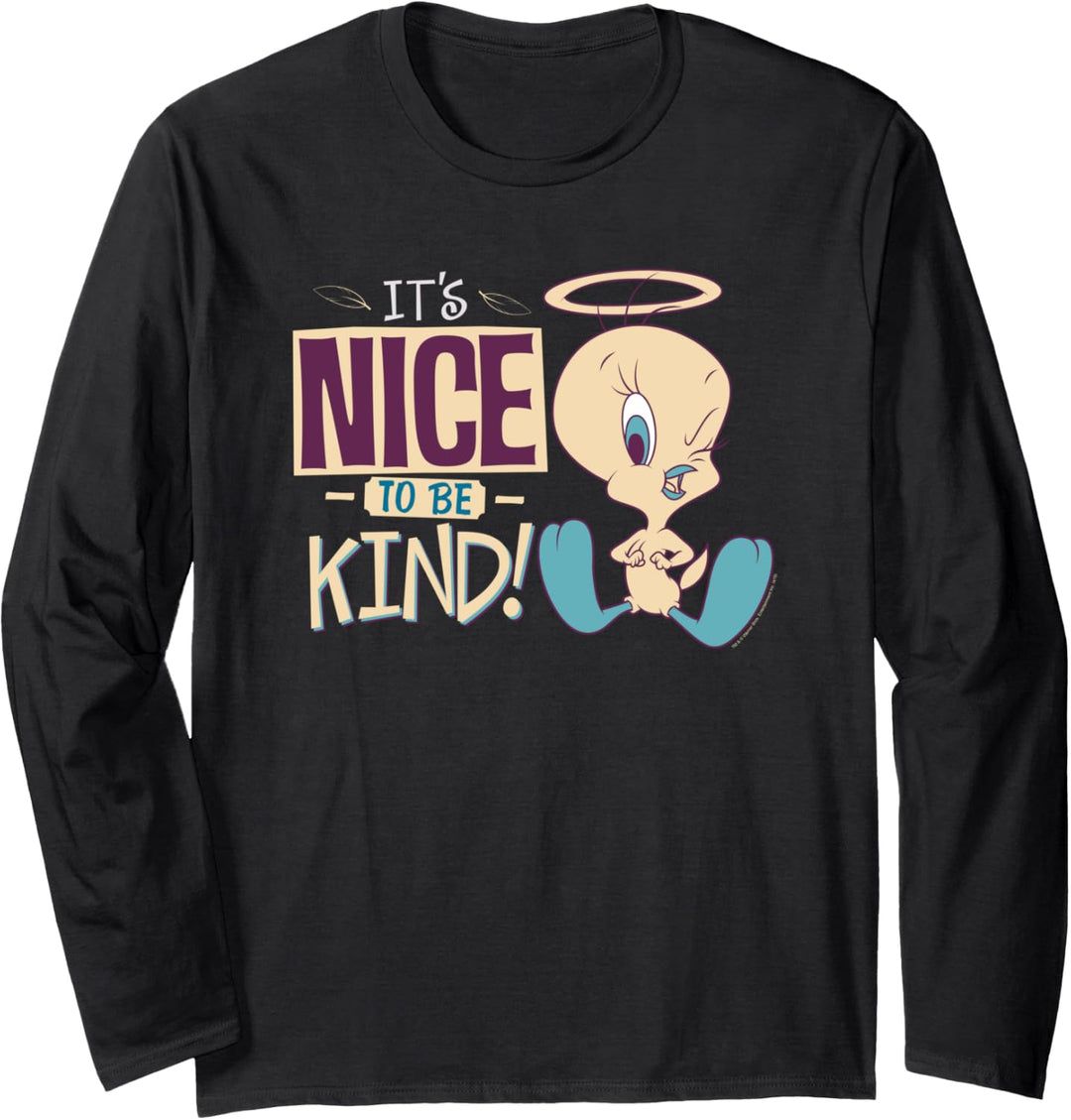 Looney Tunes Tweety Nice to be Kind Langarmshirt