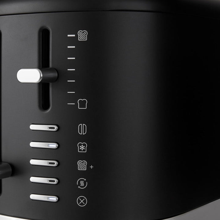 KitchenAid 5KMT4109EBM Toaster für 4 Scheiben, Manuelle Bedienung, 7 Bräunungsstufen, Extrabreite Sc