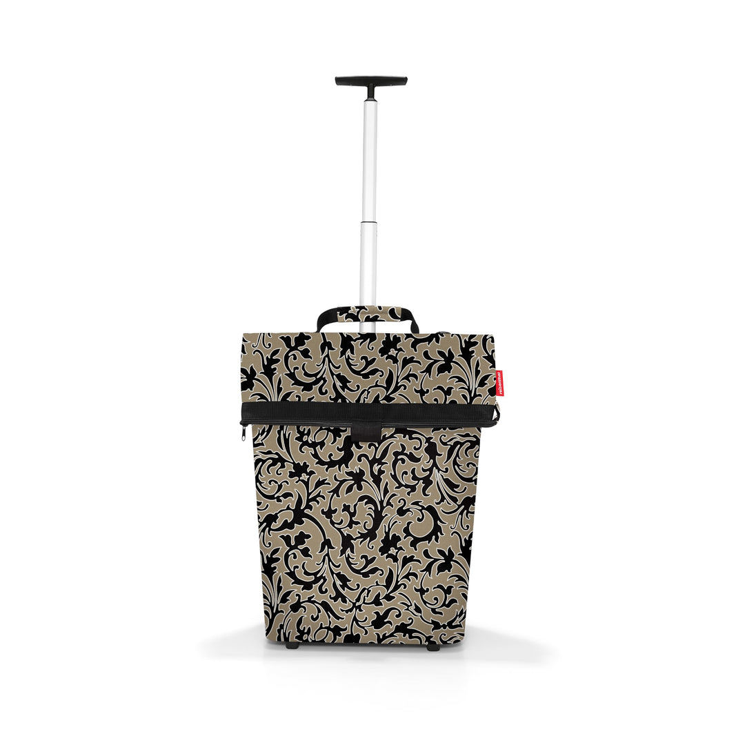 reisenthel Trolley M Baroque Marble Tragbarer Einkaufstrolley mit stabilem Aluminiumrahmen Aus wasse