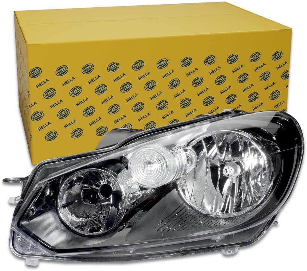 HELLA 1EG 009 901-211 FF/Halogen-Hauptscheinwerfer - links - für u.a. VW Golf VI (5K1) Links Halogen