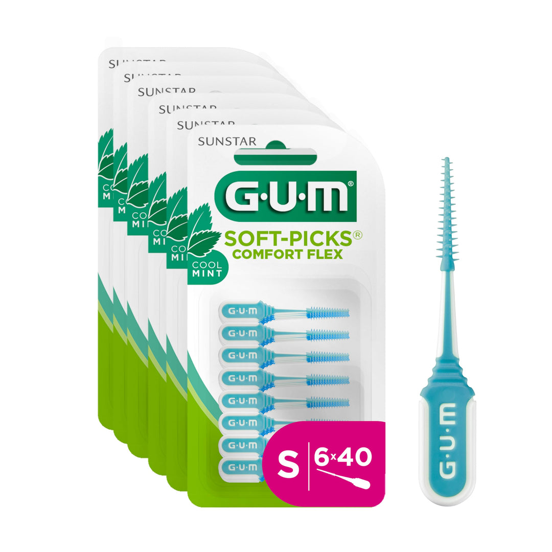 GUM Soft-Picks Comfort Flex Mint Interdentalreiniger | Erfrischender Minzgeschmack | Zahnreinigung u