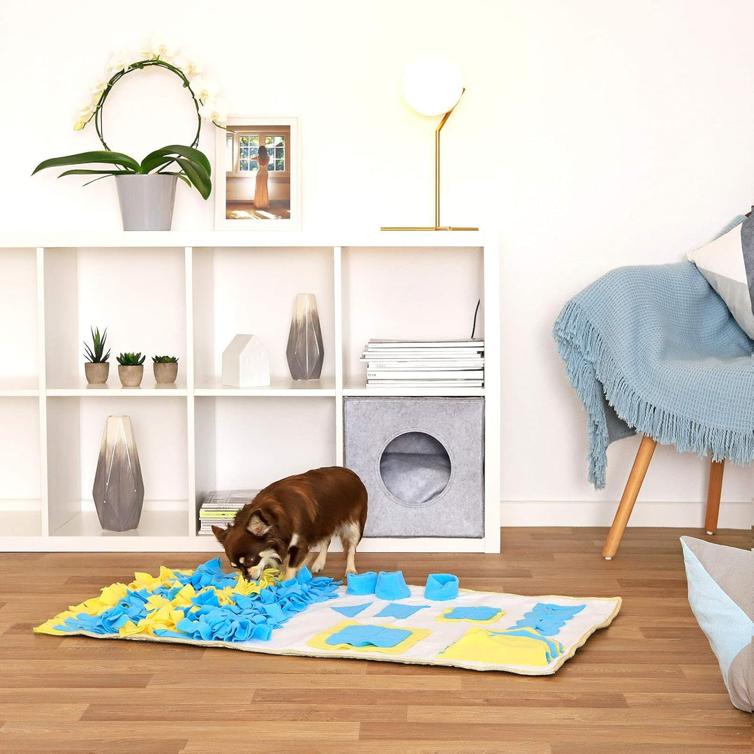 lionto Schnüffelteppich für Hunde und Katzen, Suchmatte zum Stressabbau und zur Konzentrationsförder