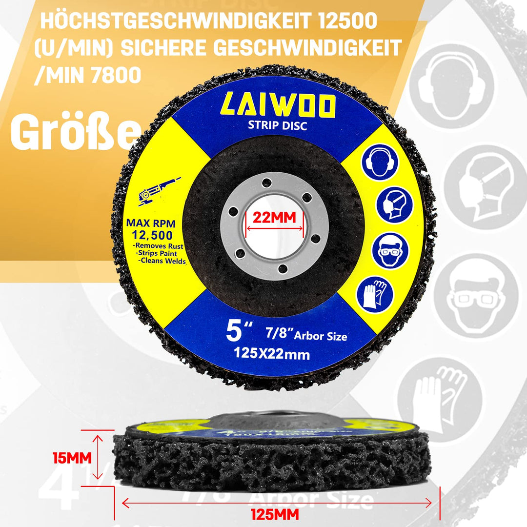 LAIWOO CSD Scheibe Schleifscheibe, Lila Reinigungsscheibe Set, Grobreinigungsscheibe Nylongewebesche