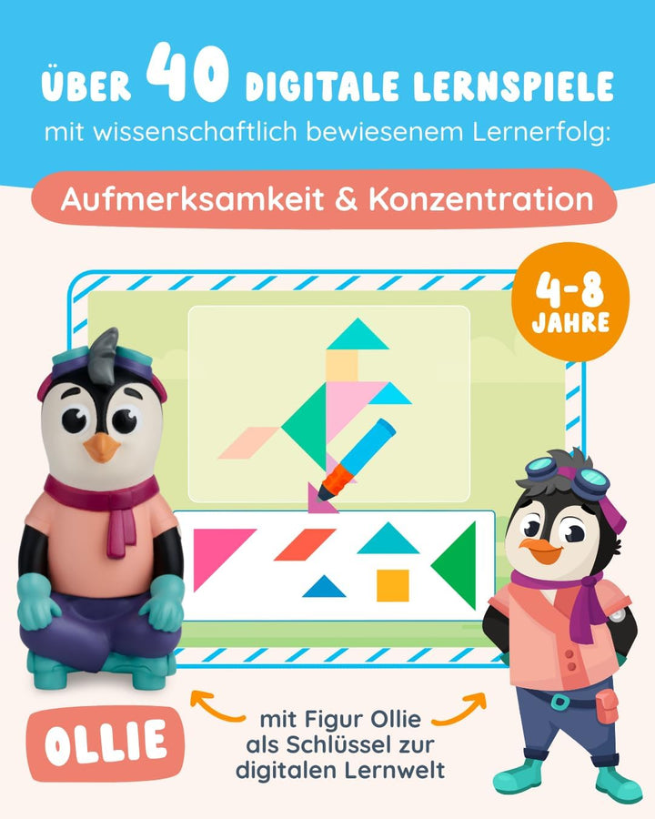 Edurino Figur Ollie Aufmerksamkeit & Konzentration ab 4 Jahren inkl. App | Innovatives und digitales